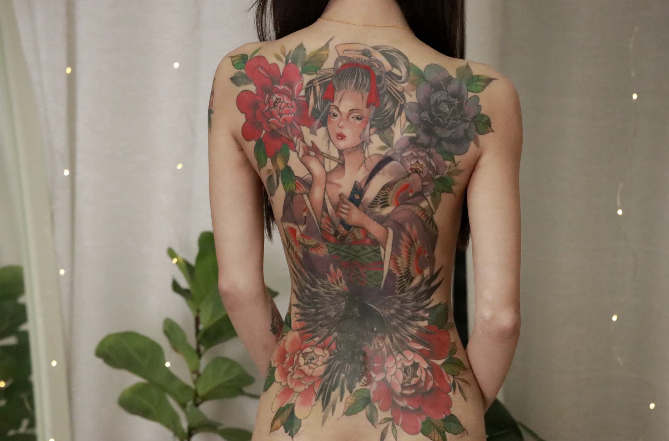 和風滿背—藝伎豊慕